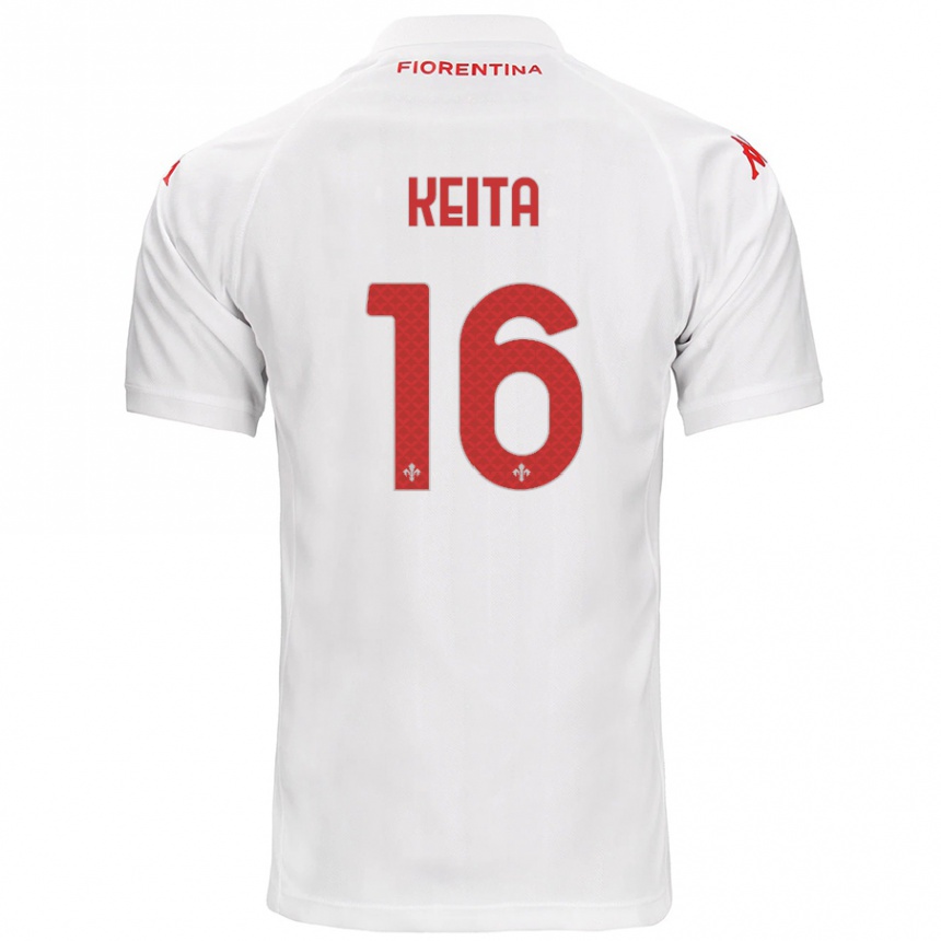 Kids Football Bala Keita #16 White Away Jersey 2024/25 T-Shirt Australia