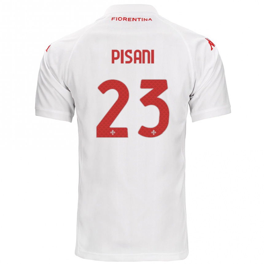 Kids Football Diego Pisani #23 White Away Jersey 2024/25 T-Shirt Australia