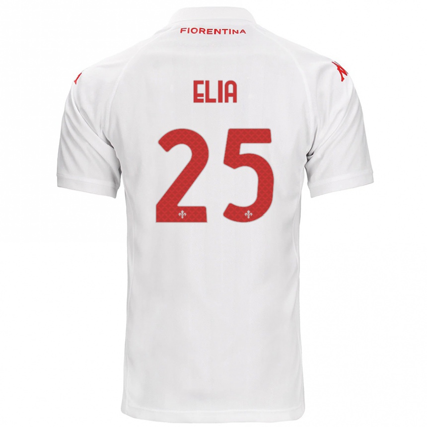 Kids Football Mirko Elia #25 White Away Jersey 2024/25 T-Shirt Australia