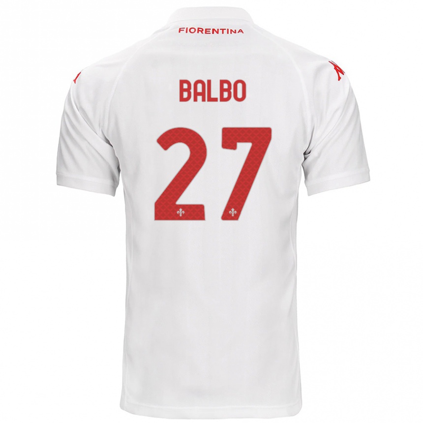 Kids Football Luis Balbo #27 White Away Jersey 2024/25 T-Shirt Australia