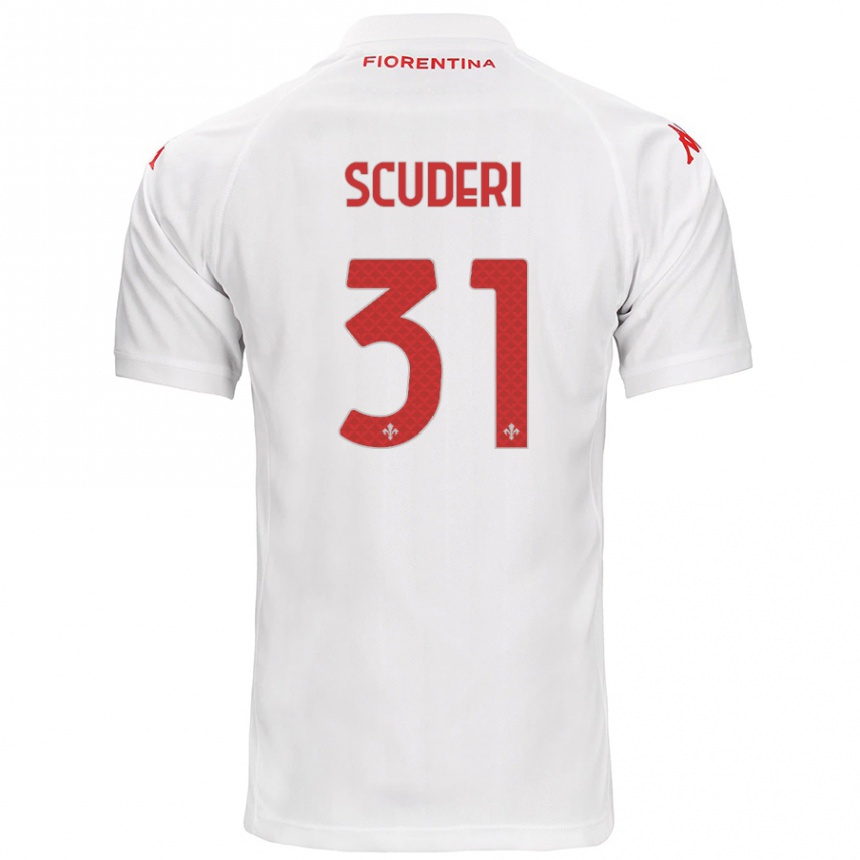 Kids Football Giulio Scuderi #31 White Away Jersey 2024/25 T-Shirt Australia