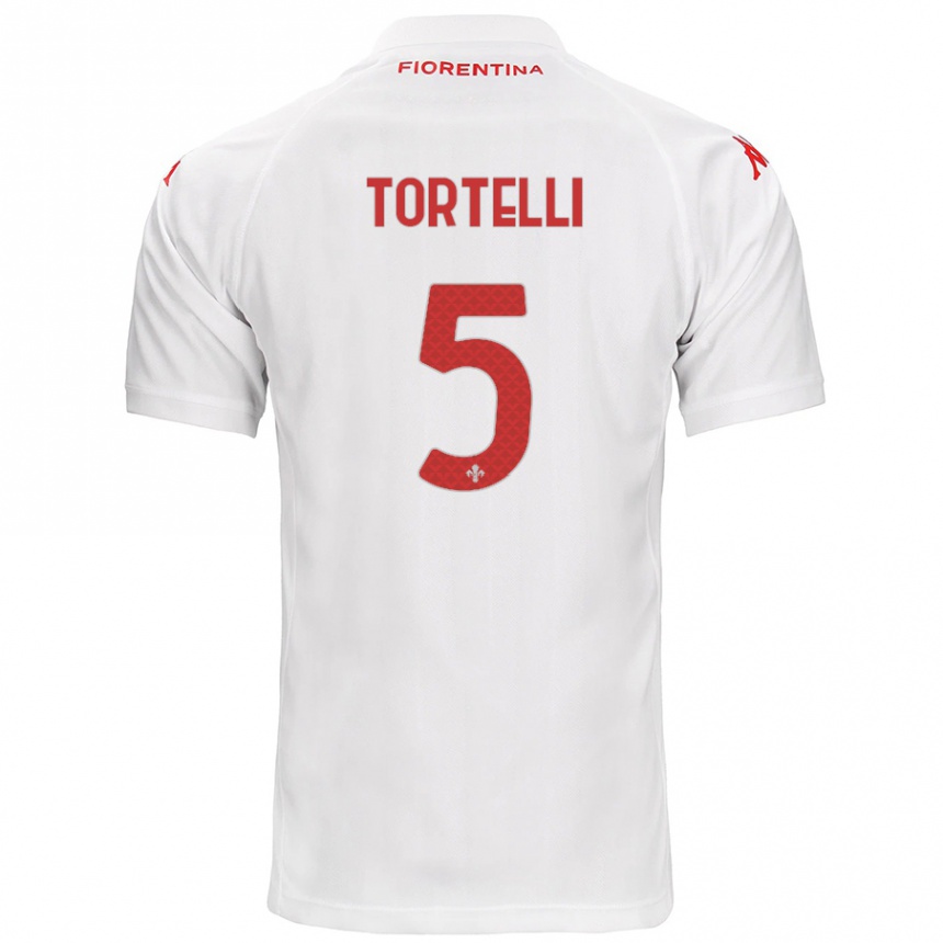 Kids Football Alice Tortelli #5 White Away Jersey 2024/25 T-Shirt Australia