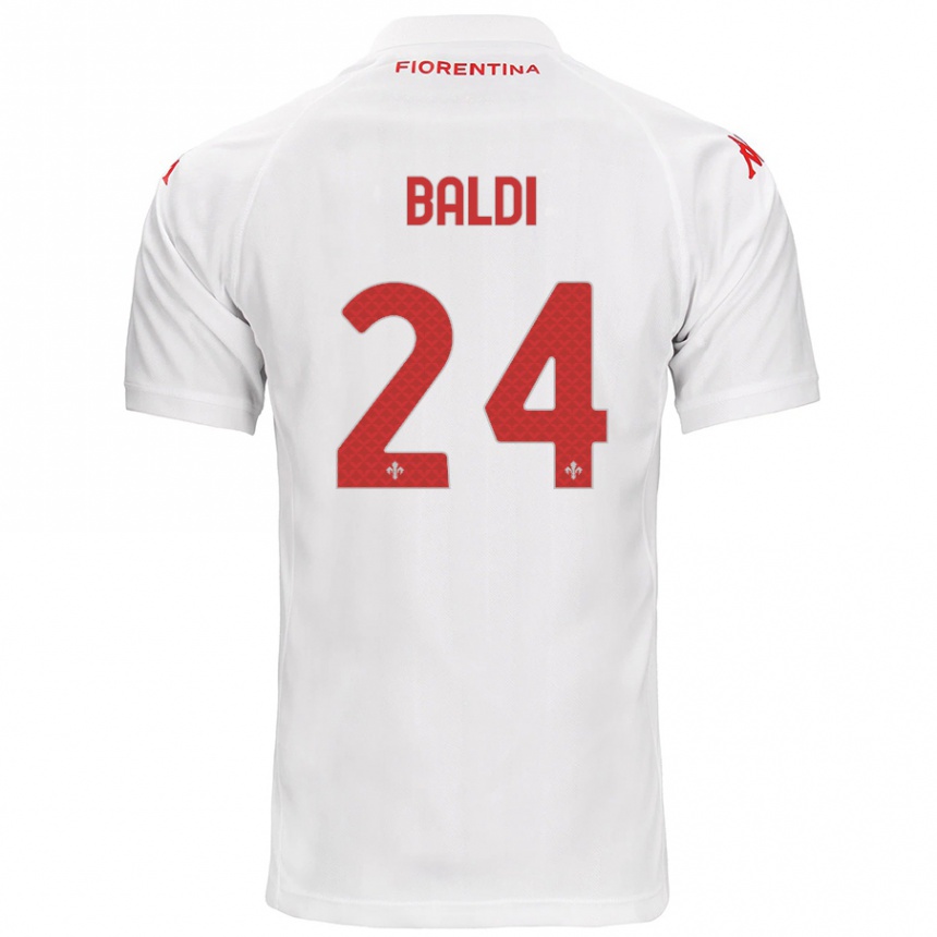 Kids Football Rachele Baldi #24 White Away Jersey 2024/25 T-Shirt Australia