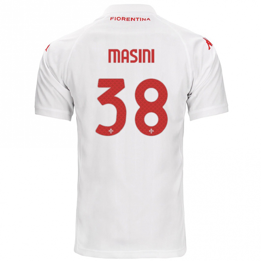 Kids Football Linda Masini #38 White Away Jersey 2024/25 T-Shirt Australia