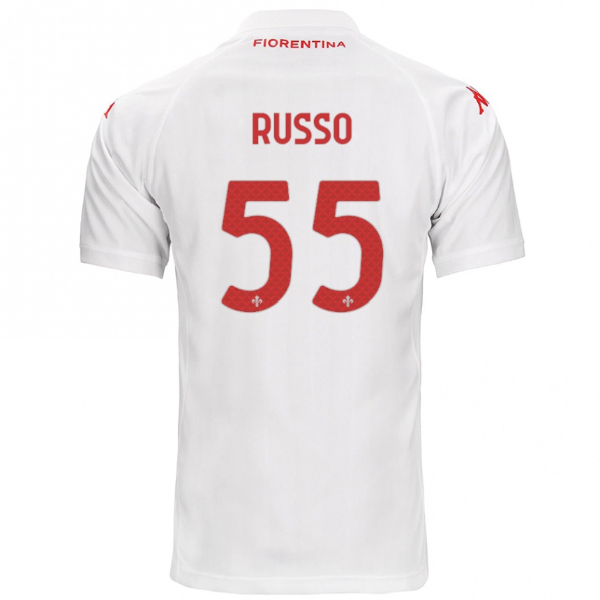 Kids Football Federica Russo #55 White Away Jersey 2024/25 T-Shirt Australia