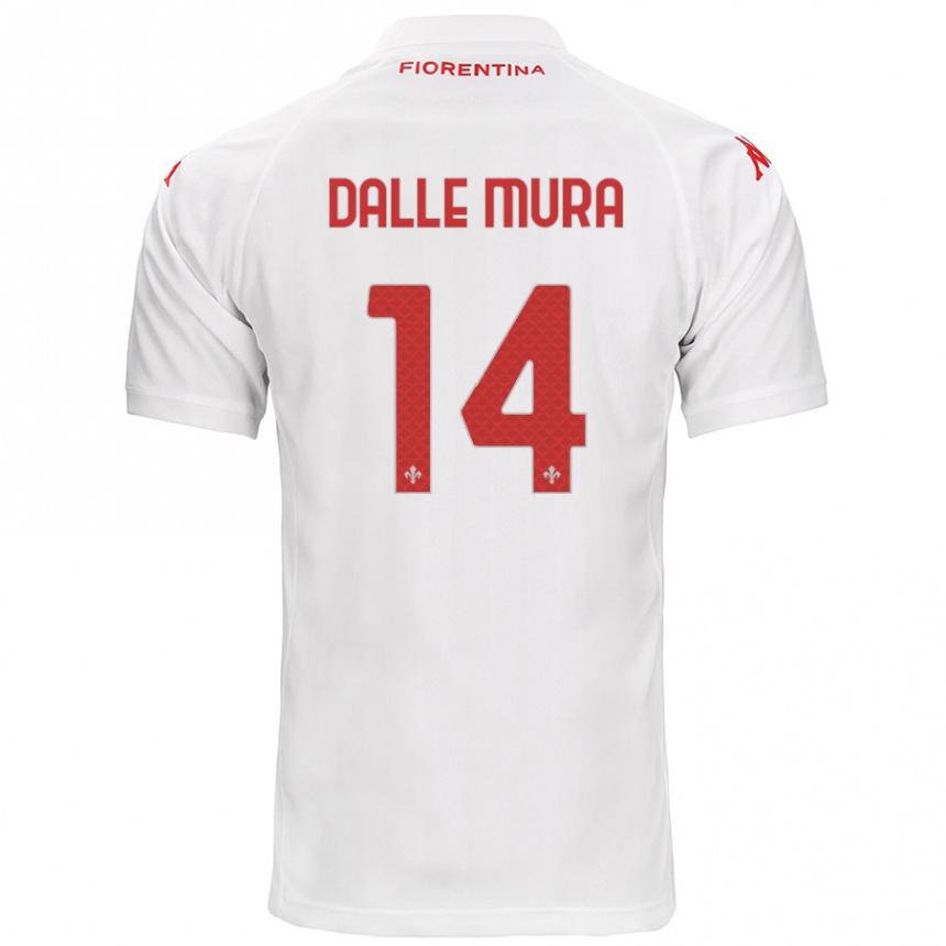 Kids Football Christian Dalle Mura #14 White Away Jersey 2024/25 T-Shirt Australia