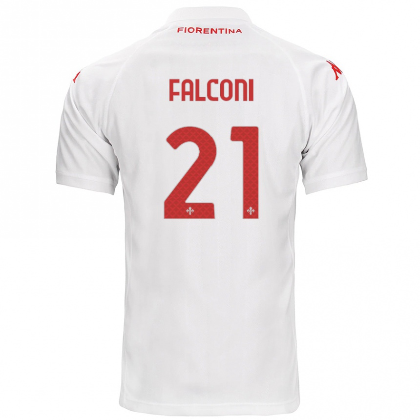 Kids Football Niccolò Falconi #21 White Away Jersey 2024/25 T-Shirt Australia