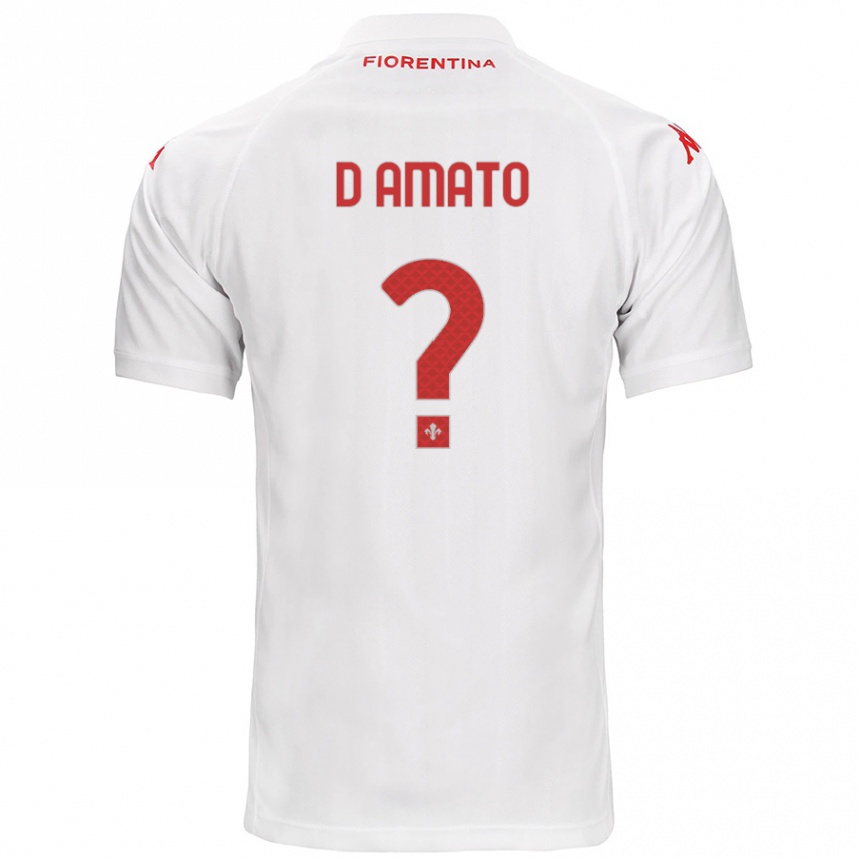 Kids Football Gabriele D'amato #0 White Away Jersey 2024/25 T-Shirt Australia