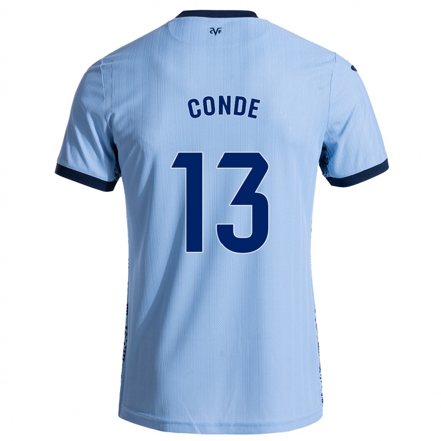 Kids Football Diego Conde #13 Sky Blue Away Jersey 2024/25 T-Shirt Australia