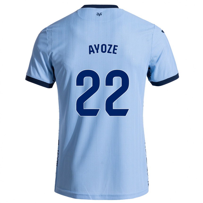 Kids Football Ayoze Pérez #22 Sky Blue Away Jersey 2024/25 T-Shirt Australia