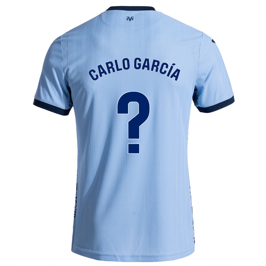 Kids Football Carlo García #0 Sky Blue Away Jersey 2024/25 T-Shirt Australia