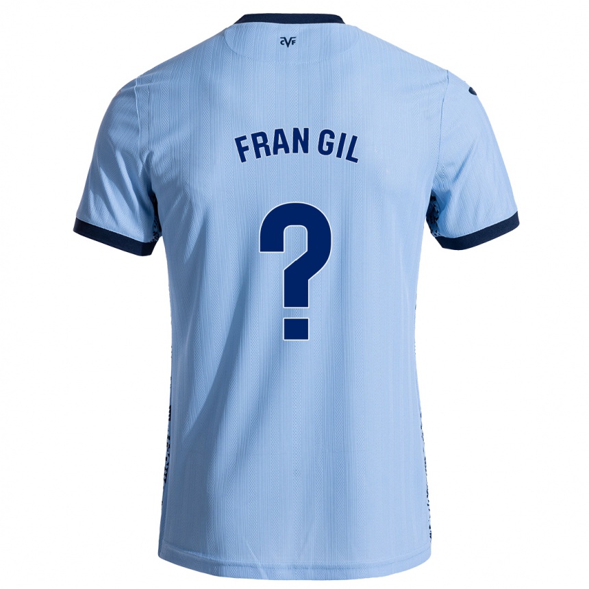 Kids Football Fran Gil #0 Sky Blue Away Jersey 2024/25 T-Shirt Australia