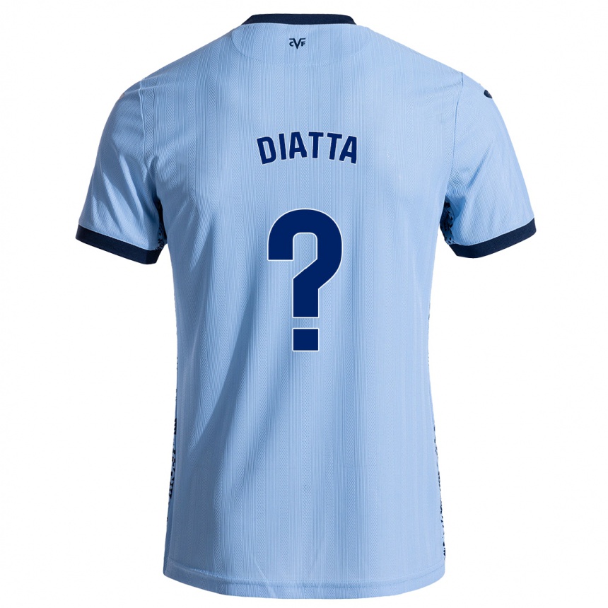 Kids Football Alassane Diatta #0 Sky Blue Away Jersey 2024/25 T-Shirt Australia