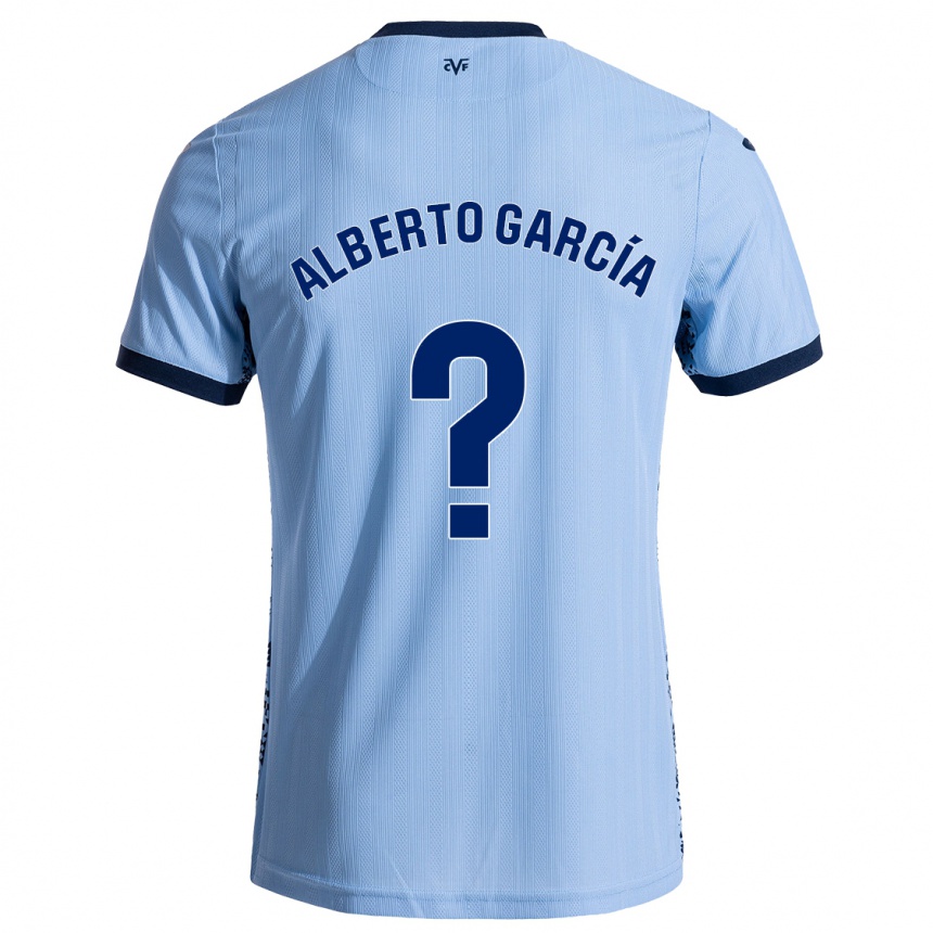 Kids Football Alberto García #0 Sky Blue Away Jersey 2024/25 T-Shirt Australia