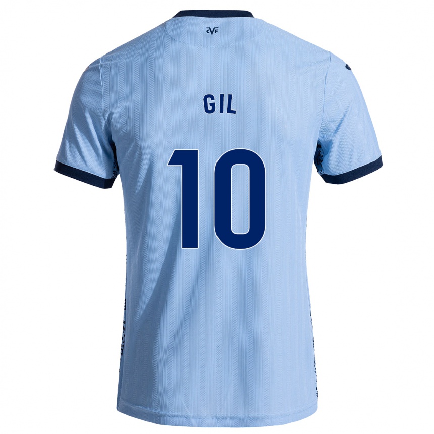 Kids Football Markel Gil #10 Sky Blue Away Jersey 2024/25 T-Shirt Australia