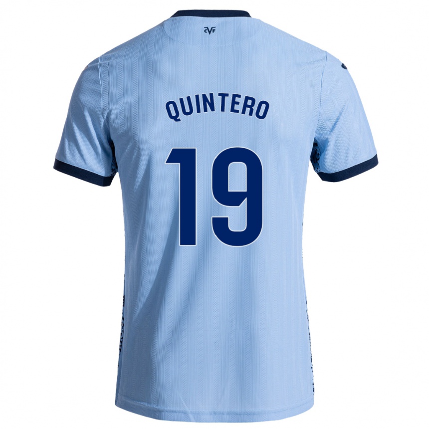 Kids Football Luis Quintero #19 Sky Blue Away Jersey 2024/25 T-Shirt Australia