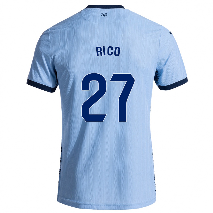 Kids Football Vera Rico #27 Sky Blue Away Jersey 2024/25 T-Shirt Australia