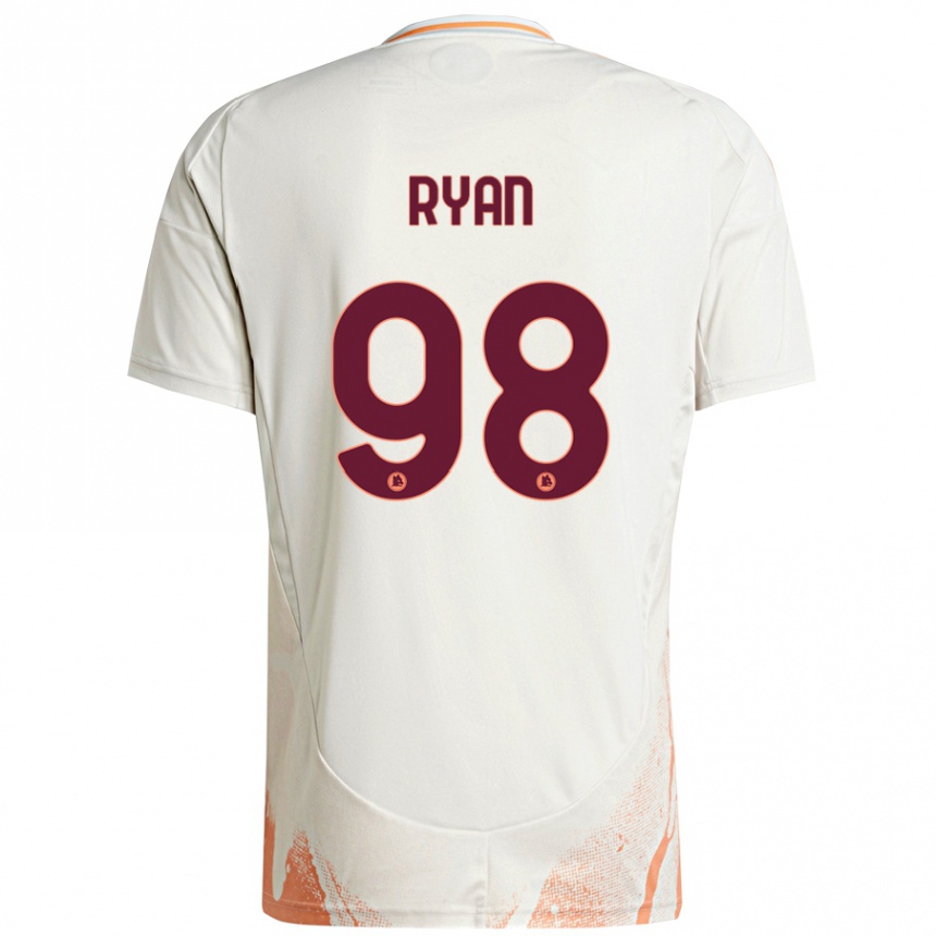 Kids Football Mathew Ryan #98 Cream White Orange Away Jersey 2024/25 T-Shirt Australia