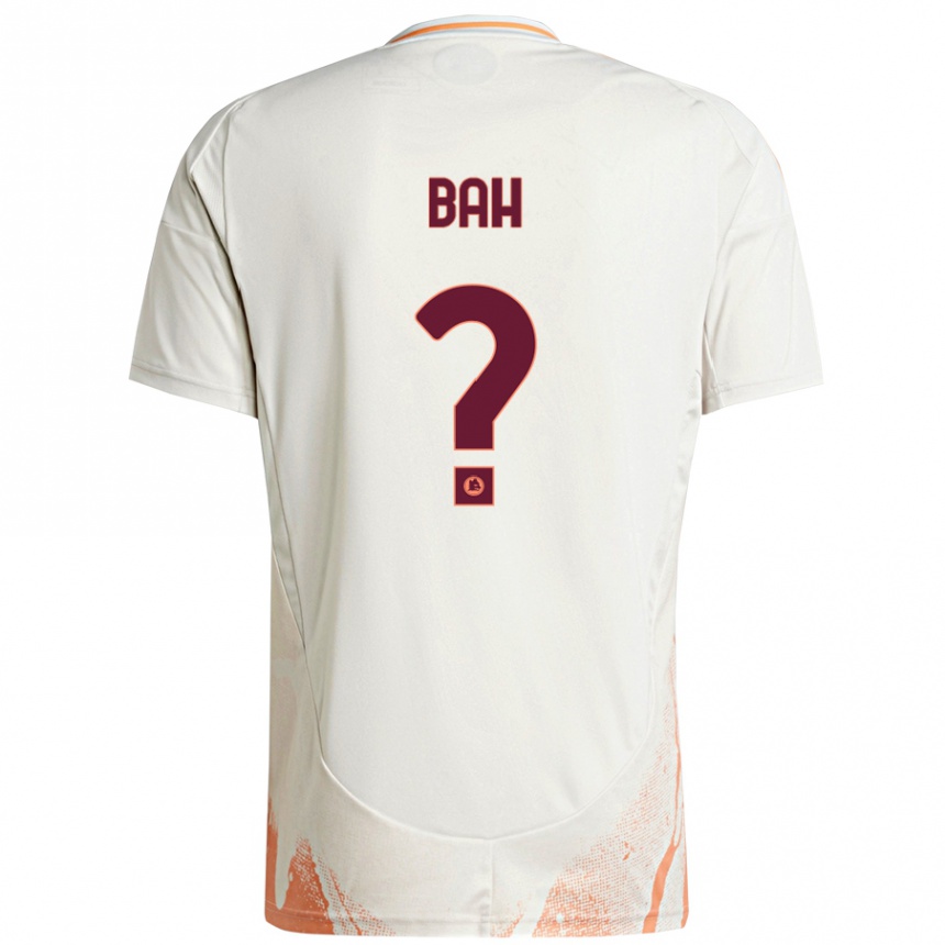 Kids Football Muhammed Bah #0 Cream White Orange Away Jersey 2024/25 T-Shirt Australia