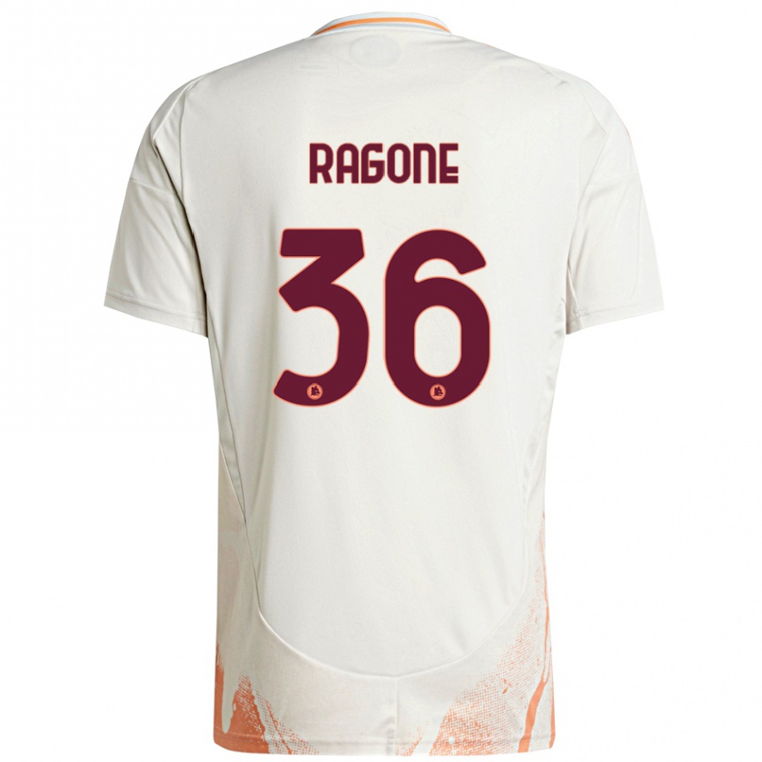 Kids Football Diego Ragone #36 Cream White Orange Away Jersey 2024/25 T-Shirt Australia