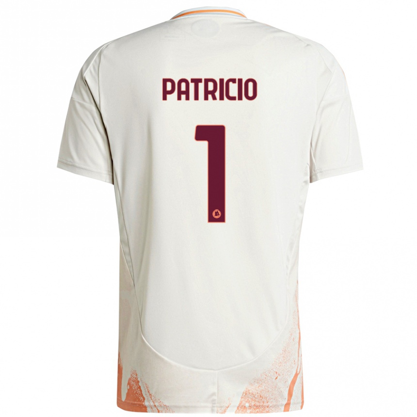 Kids Football Rui Patrício #1 Cream White Orange Away Jersey 2024/25 T-Shirt Australia