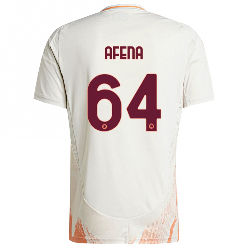 Kids Football Felix Afena-Gyan #64 Cream White Orange Away Jersey 2024/25 T-Shirt Australia