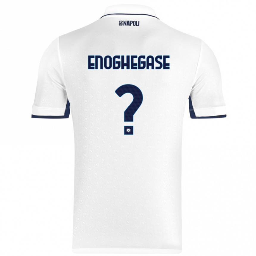 Kids Football Favour Enoghegase #0 White Royal Blue Away Jersey 2024/25 T-Shirt Australia