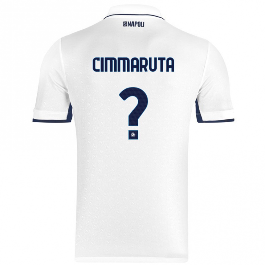 Kids Football Antonio Cimmaruta #0 White Royal Blue Away Jersey 2024/25 T-Shirt Australia