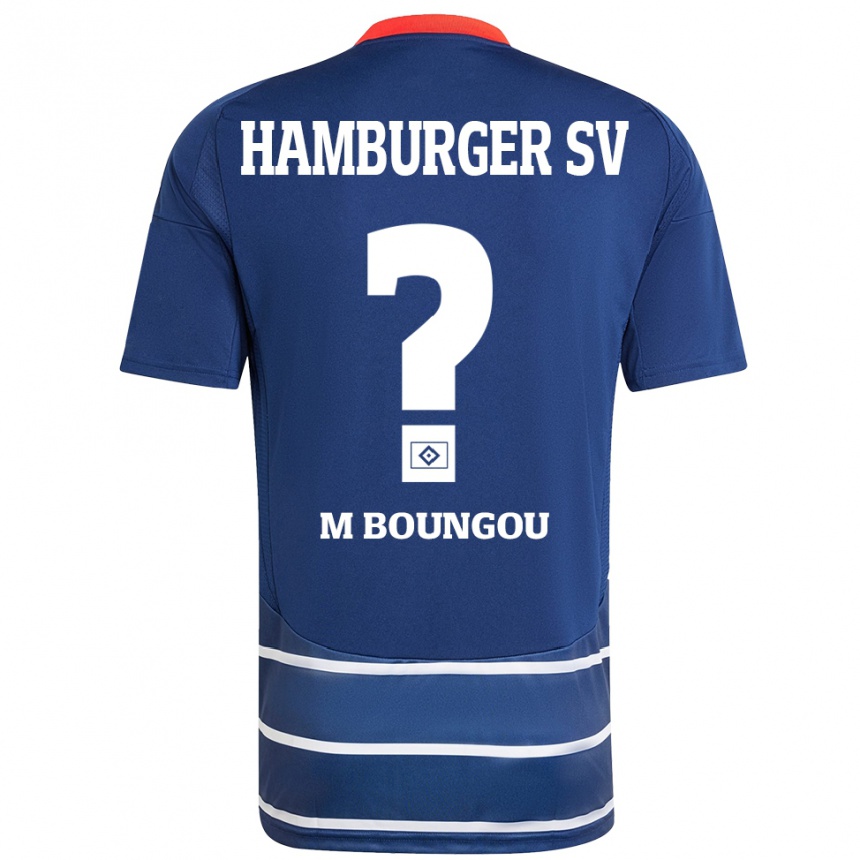 Kids Football Edmond Loubongo-M'boungou #0 Dark Blue Away Jersey 2024/25 T-Shirt Australia