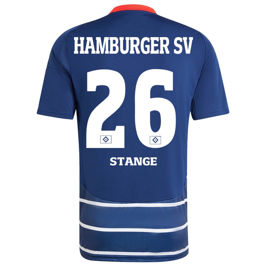 Kids Football Otto Stange #26 Dark Blue Away Jersey 2024/25 T-Shirt Australia