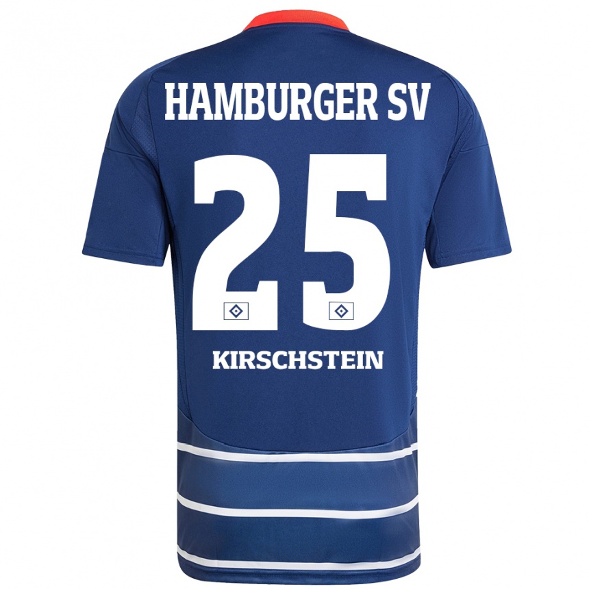 Kids Football Merle Kirschstein #25 Dark Blue Away Jersey 2024/25 T-Shirt Australia