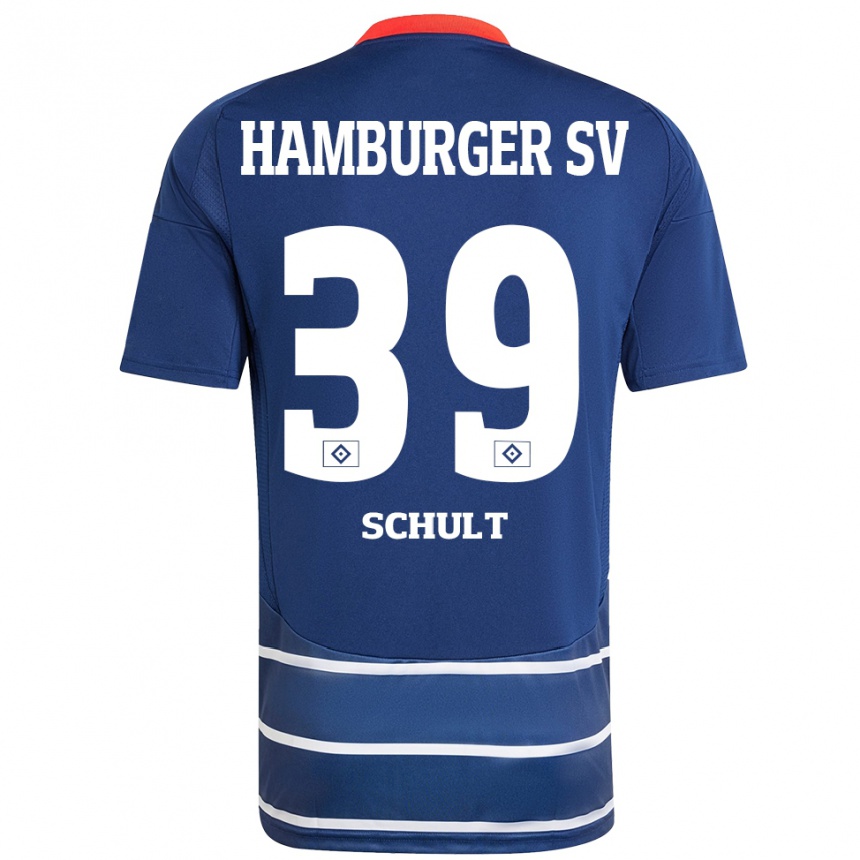 Kids Football Almuth Schult #39 Dark Blue Away Jersey 2024/25 T-Shirt Australia