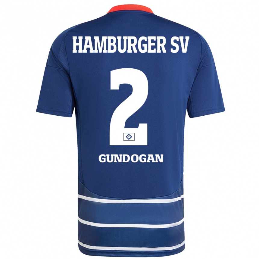 Kids Football Haci Gündogan #2 Dark Blue Away Jersey 2024/25 T-Shirt Australia