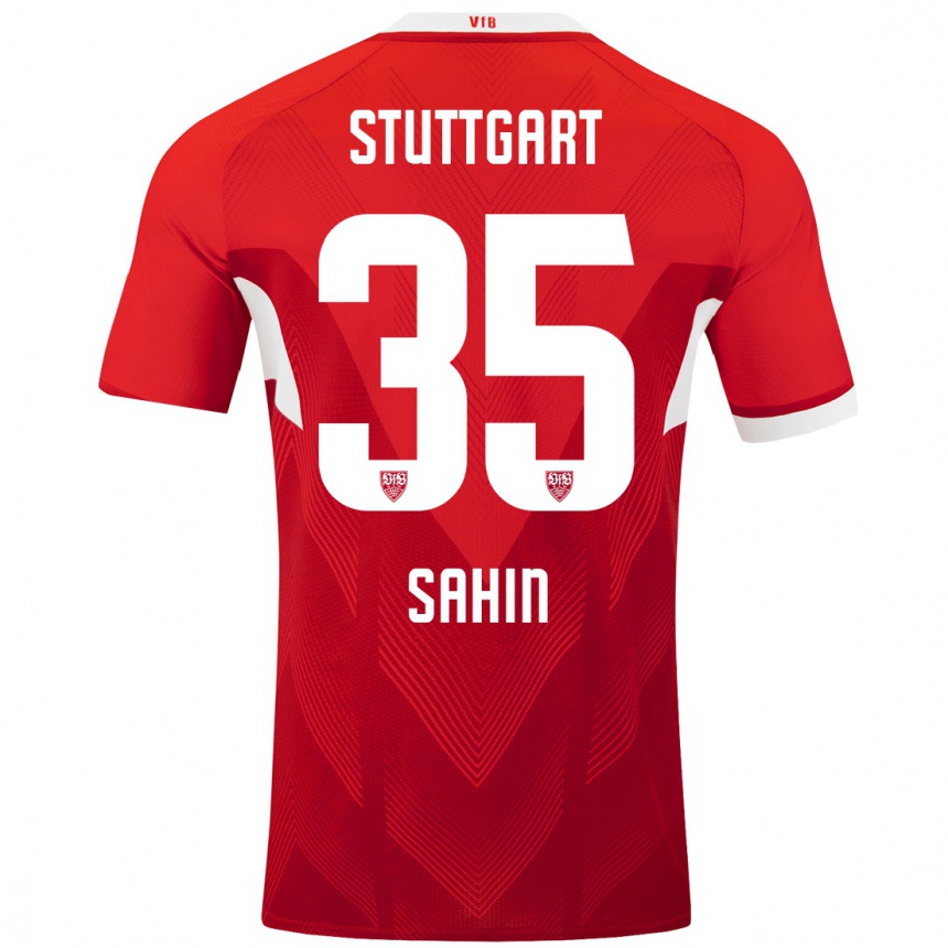 Kids Football Mehmet Sahin #35 Red White Away Jersey 2024/25 T-Shirt Australia