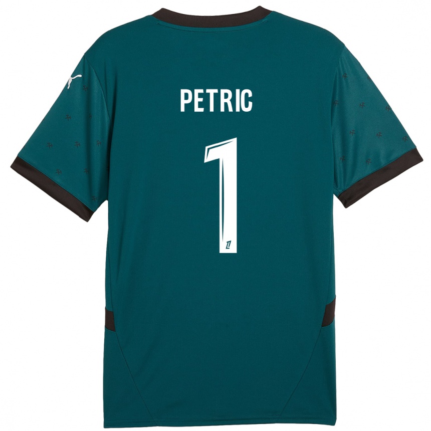 Kids Football Denis Petric #1 Dark Green Away Jersey 2024/25 T-Shirt Australia