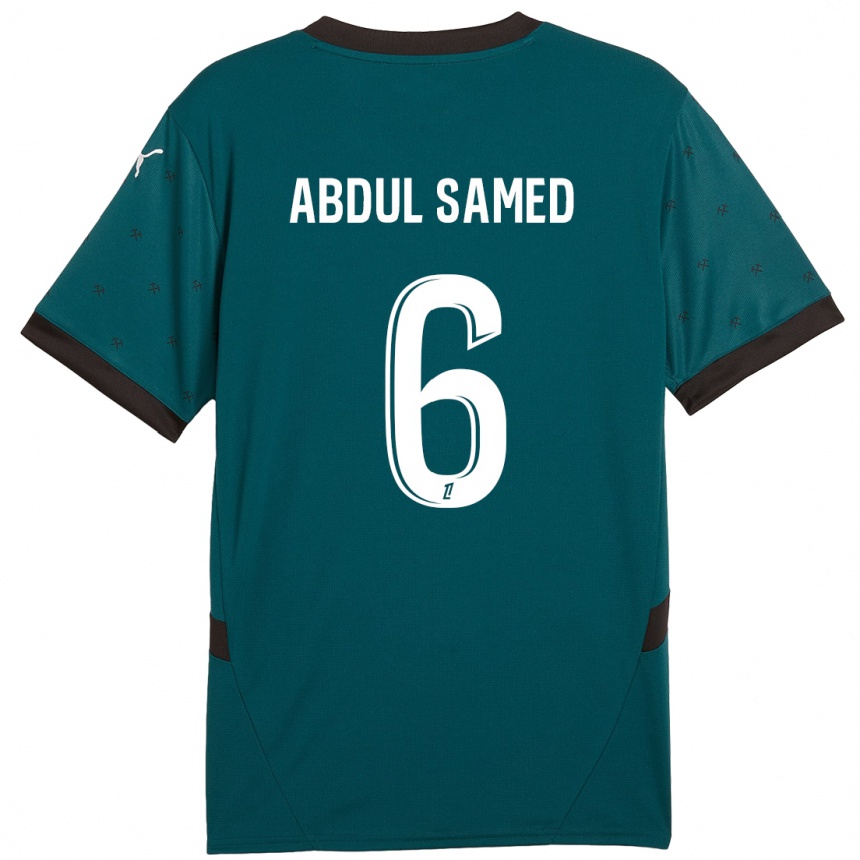 Kids Football Salis Abdul Samed #6 Dark Green Away Jersey 2024/25 T-Shirt Australia