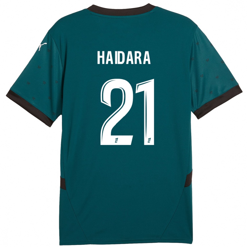 Kids Football Massadio Haidara #21 Dark Green Away Jersey 2024/25 T-Shirt Australia