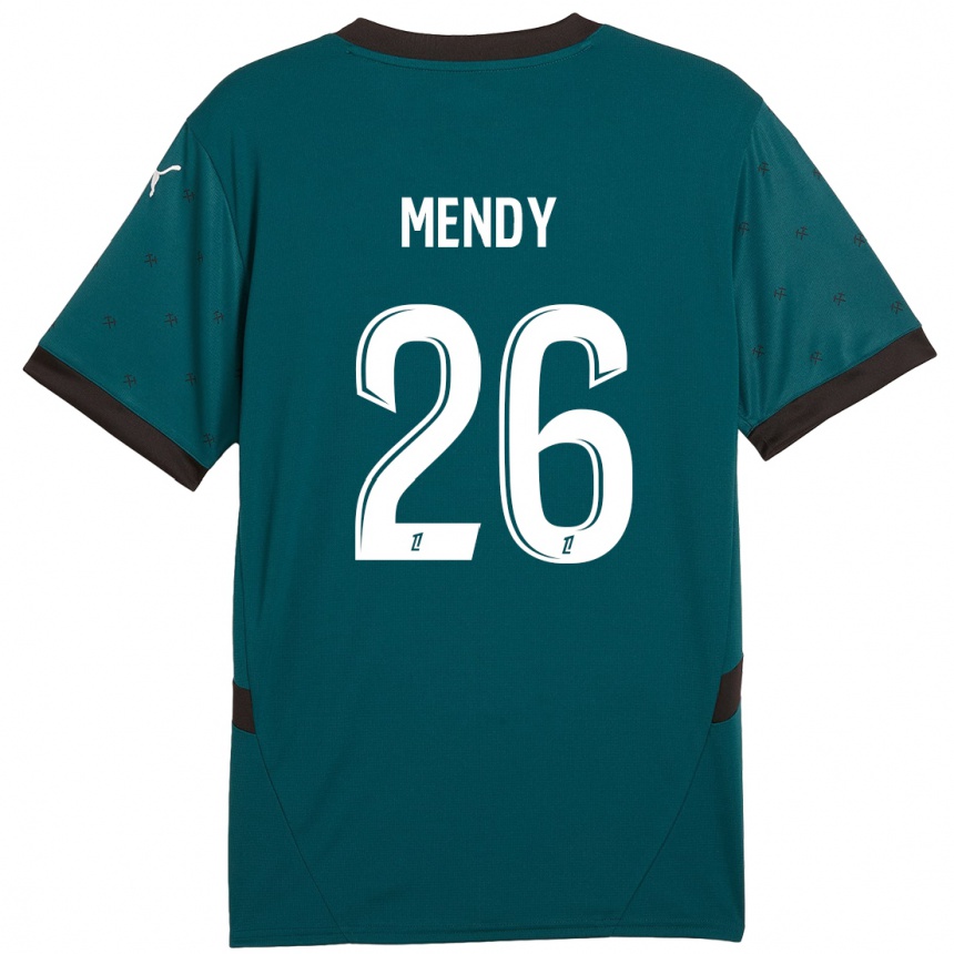 Kids Football Nampalys Mendy #26 Dark Green Away Jersey 2024/25 T-Shirt Australia