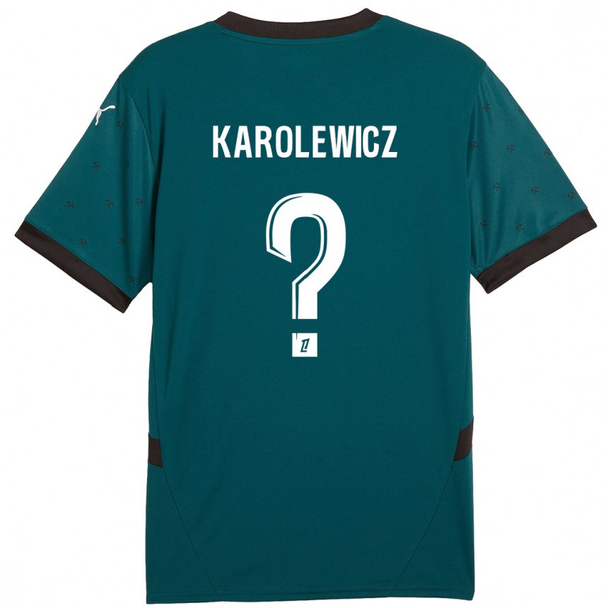 Kids Football Roman Karolewicz #0 Dark Green Away Jersey 2024/25 T-Shirt Australia