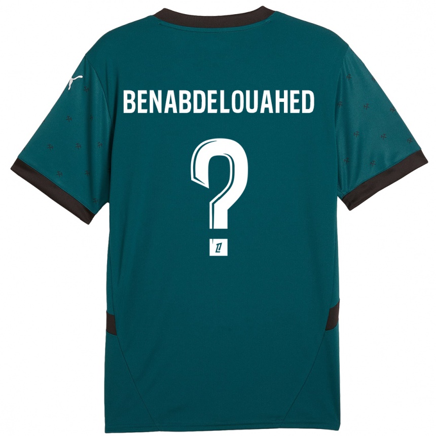 Kids Football Kaïs Benabdelouahed #0 Dark Green Away Jersey 2024/25 T-Shirt Australia