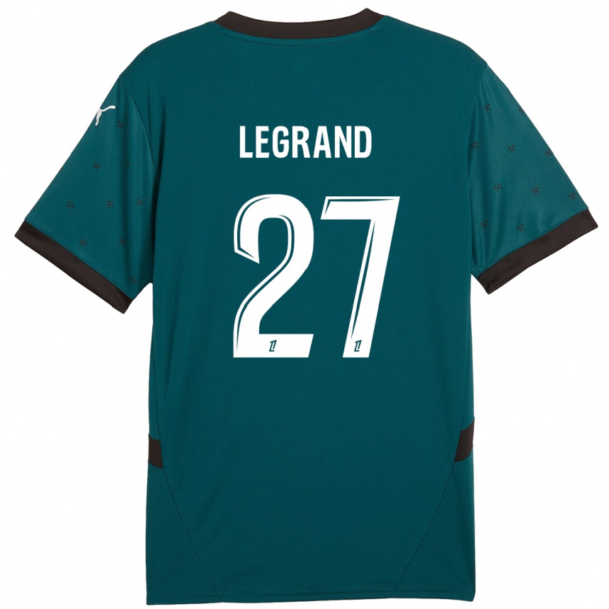 Kids Football Bérénice Legrand #27 Dark Green Away Jersey 2024/25 T-Shirt Australia