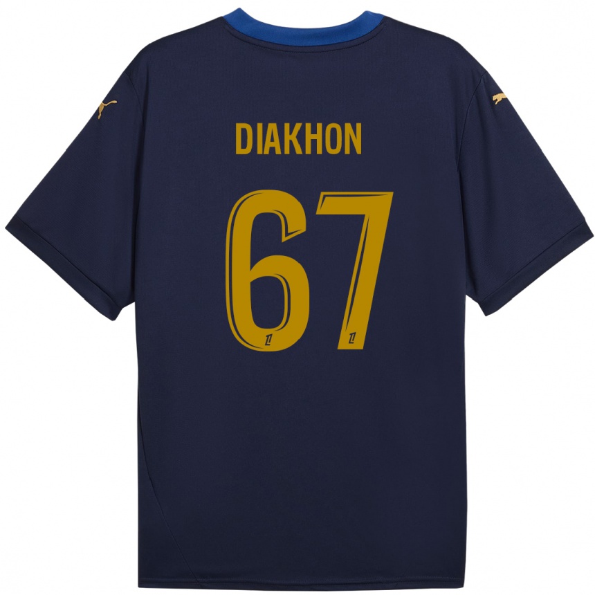 Kids Football Mamadou Diakhon #67 Navy Gold Away Jersey 2024/25 T-Shirt Australia