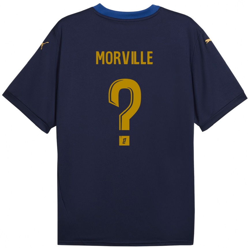 Kids Football Matisse Morville #0 Navy Gold Away Jersey 2024/25 T-Shirt Australia