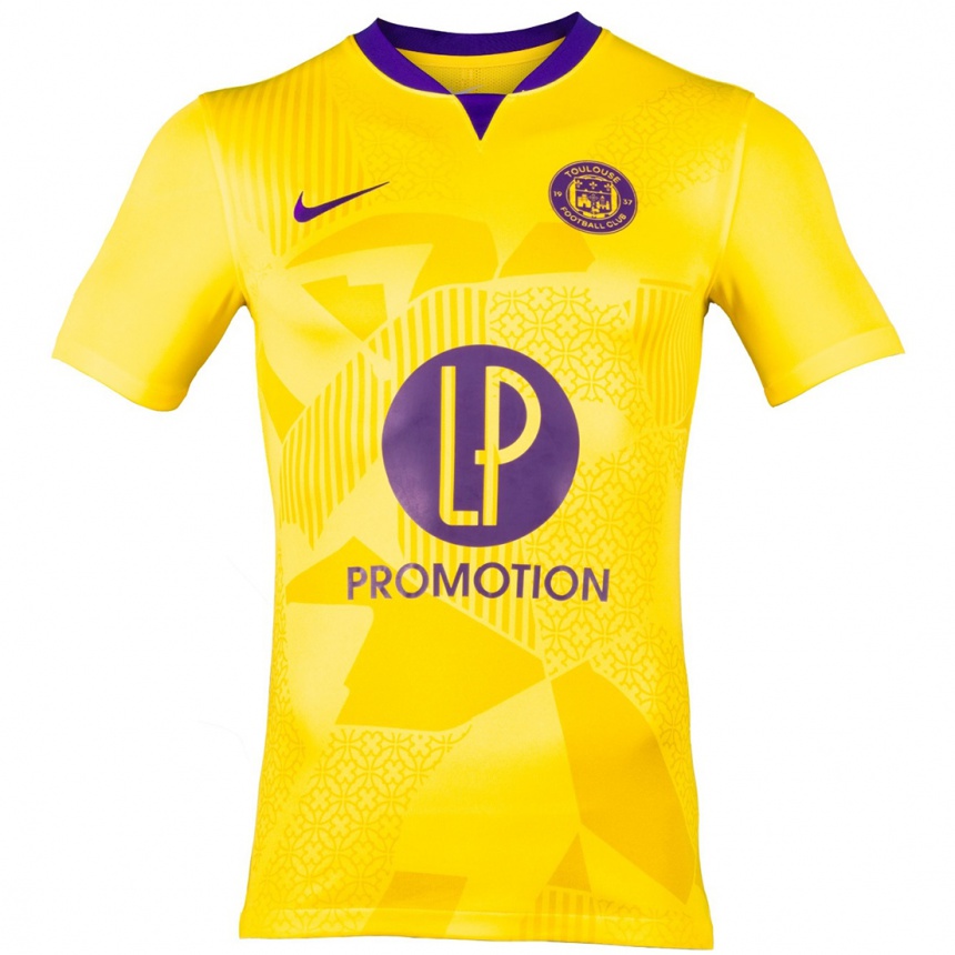 Kids Football Your Name #0 Yellow Purple Away Jersey 2024/25 T-Shirt Australia