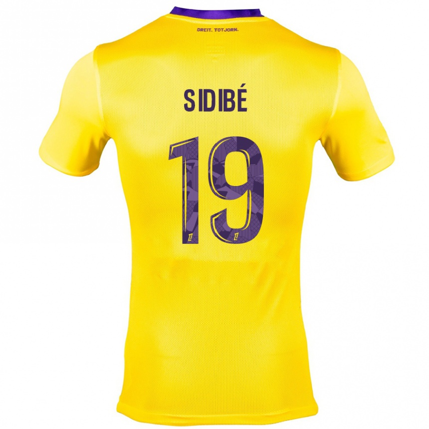 Kids Football Djibril Sidibé #19 Yellow Purple Away Jersey 2024/25 T-Shirt Australia