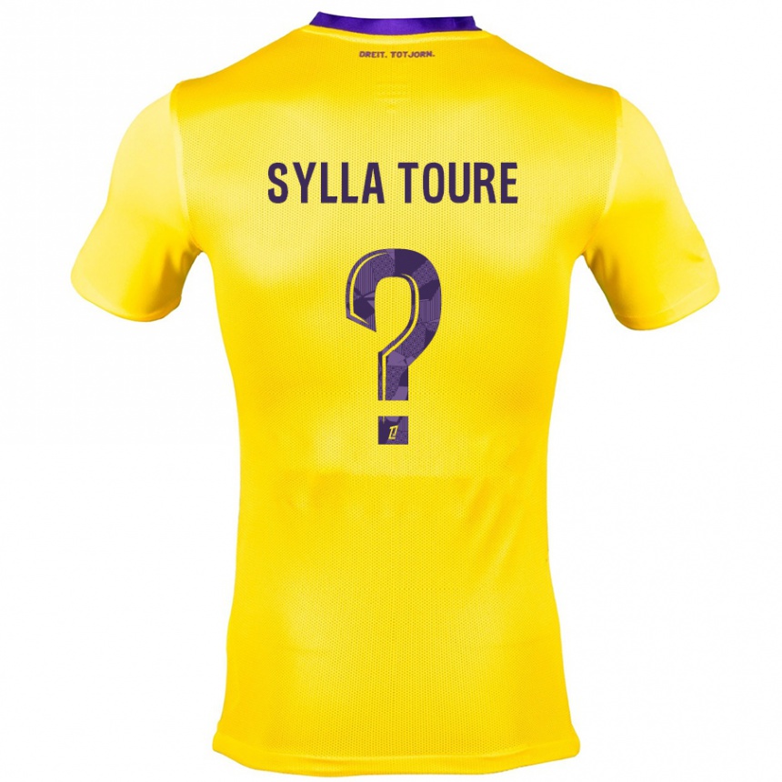 Kids Football Ismael Sylla Touré #0 Yellow Purple Away Jersey 2024/25 T-Shirt Australia