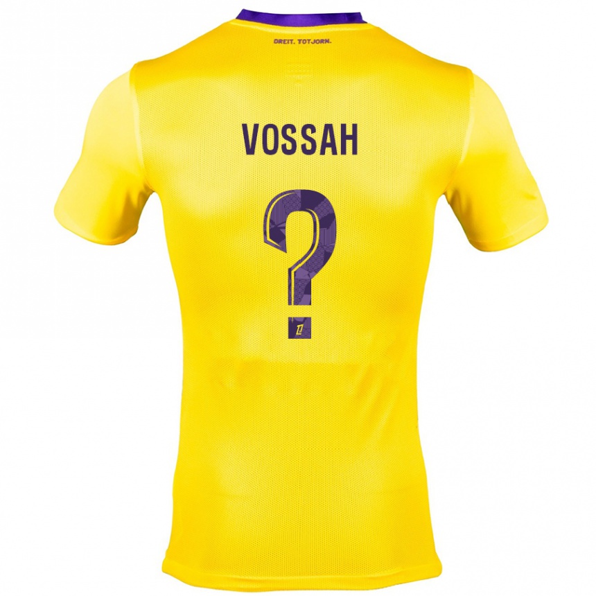 Kids Football Alexis Vossah #0 Yellow Purple Away Jersey 2024/25 T-Shirt Australia