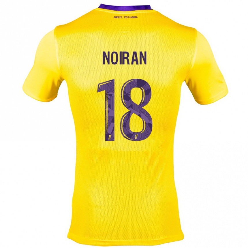 Kids Football Clara Noiran #18 Yellow Purple Away Jersey 2024/25 T-Shirt Australia