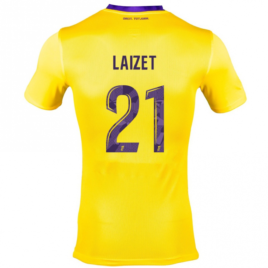 Kids Football Emma Laizet #21 Yellow Purple Away Jersey 2024/25 T-Shirt Australia