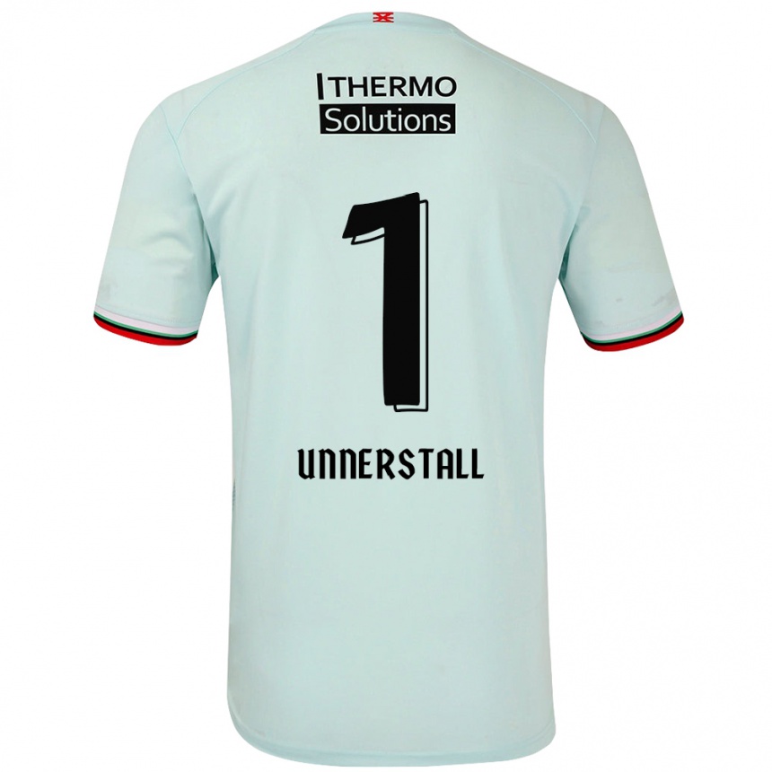 Kids Football Lars Unnerstall #1 Light Green Away Jersey 2024/25 T-Shirt Australia